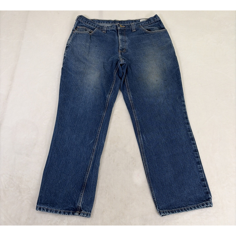 Carhartt FR Jeans Men 38x32 Blue Flame Resistant Retardant Denim ARC2 NFPA 2112